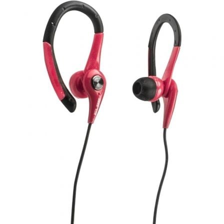 Auriculares Deportivos Elbe AU-107-MIC/ con Micrófono/ Jack 3.5/ Rojos y Negros Auriculares Deportivos Elbe AU-107-MIC/ con Micrófono/ Jack 3.5/ Rojos y Negros