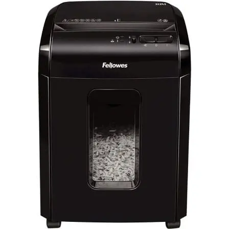 Destructora Fellowes 10M/ Corte en Partículas de 2 x 12mm/ Negra Destructora Fellowes 10M/ Corte en Partículas de 2 x 12mm/ Negra