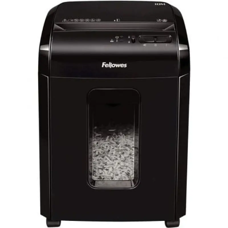 Destructora Fellowes 10M/ Corte en Partículas de 2 x 12mm/ Negra Destructora Fellowes 10M/ Corte en Partículas de 2 x 12mm/ Negra