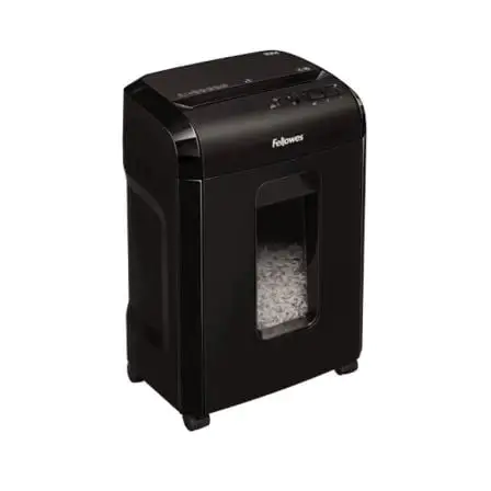 Destructora Fellowes 10M/ Corte en Partículas de 2 x 12mm/ Negra Destructora Fellowes 10M/ Corte en Partículas de 2 x 12mm/ Negra