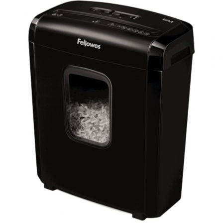 Destructora Fellowes 6M/ Minicorte de 4 x 12mm/ Negra Destructora Fellowes 6M/ Minicorte de 4 x 12mm/ Negra