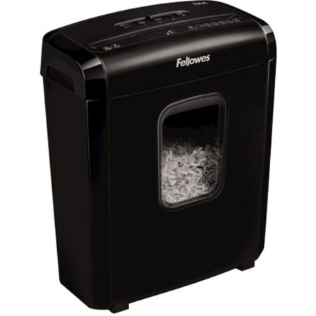 Destructora Fellowes 6M/ Minicorte de 4 x 12mm/ Negra Destructora Fellowes 6M/ Minicorte de 4 x 12mm/ Negra