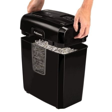 Destructora Fellowes 8CD/ Corte en Partículas de 4 x 35mm/ Negra Destructora Fellowes 8CD/ Corte en Partículas de 4 x 35mm/ Negra