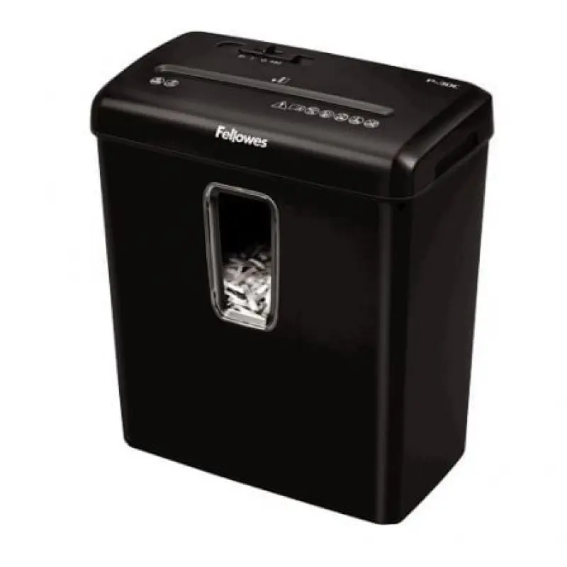 Destructora Fellowes P-30C/ Corte en Partículas de 4 x 34mm/ Negra Destructora Fellowes P-30C/ Corte en Partículas de 4 x 34mm/ Negra