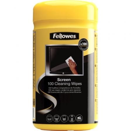 Dispensador de 100 Toallitas Fellowes 9183101 para Limpieza de Pantallas Dispensador de 100 Toallitas Fellowes 9183101 para Limpieza de Pantallas
