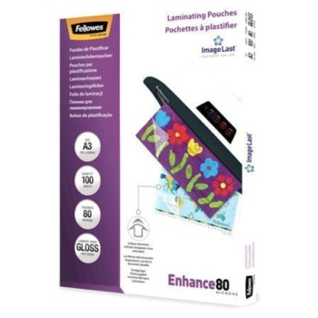 Fundas para Plastificar Fellowes 5306207/ A3/ 80 Micras/ 100 unidades Fundas para Plastificar Fellowes 5306207/ A3/ 80 Micras/ 100 unidades