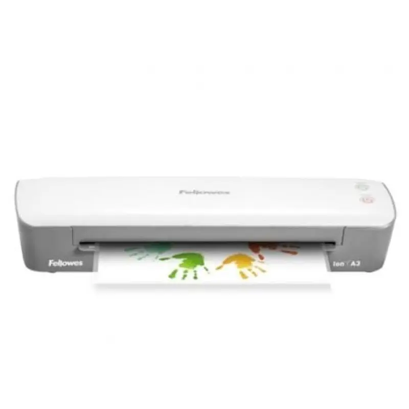 Plastificadora Fellowes Ion A3/ hasta A3 y 125 Micras/ Blanca y Gris Plastificadora Fellowes Ion A3/ hasta A3 y 125 Micras/ Blanca y Gris