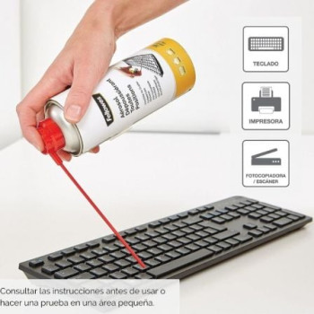 Spray de Aire a Presión Fellowes 9974804/ Capacidad 200ml Spray de Aire a Presión Fellowes 9974804/ Capacidad 200ml