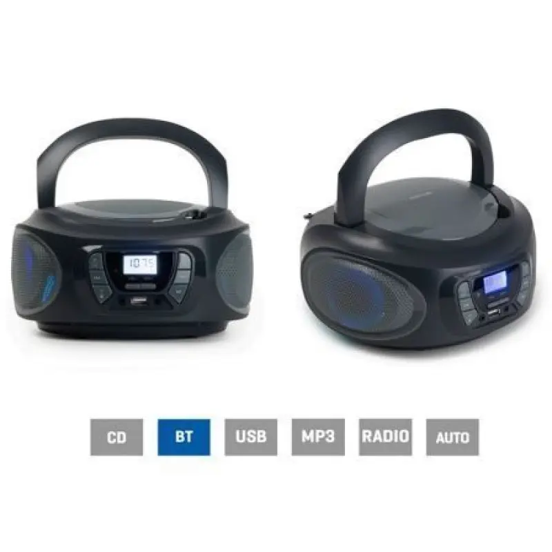 Radio CD Fonestar BOOM-ONE-G/ 13W/ Gris Radio CD Fonestar BOOM-ONE-G/ 13W/ Gris