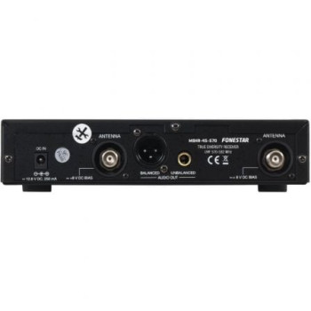 Micrófono Inalámbrico de Mano UHF MSH-887-570/ Incluye Receptor Micrófono Inalámbrico de Mano UHF MSH-887-570/ Incluye Receptor