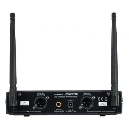 Micrófono Inalámbrico Doble Mano y Petaca UHF Fonestar SONAIR-2MP/ Incluye Receptor Micrófono Inalámbrico Doble Mano y Petaca UHF Fonestar SONAIR-2MP/ Incluye Receptor