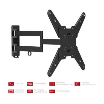 Soporte de Pared Orientable/ Inclinable Fonestar STV-683N para TV de 23-55'/ hasta 35kg Soporte de Pared Orientable/ Inclinable Fonestar STV-683N para TV de 23-55'/ hasta 35kg