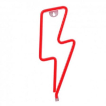 Luz Neon Forever Light Neon LED Bolt Red/ Funciona a Pilas y USB Luz Neon Forever Light Neon LED Bolt Red/ Funciona a Pilas y USB