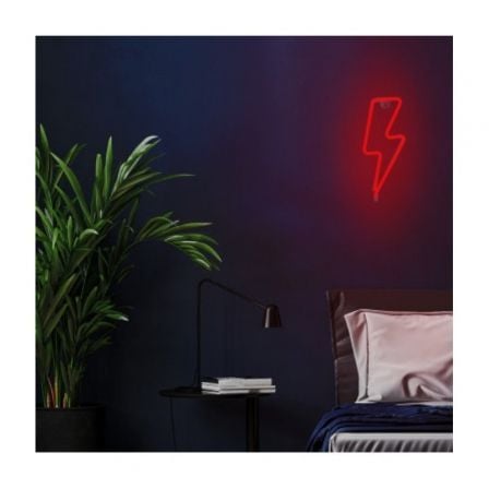Luz Neon Forever Light Neon LED Bolt Red/ Funciona a Pilas y USB Luz Neon Forever Light Neon LED Bolt Red/ Funciona a Pilas y USB
