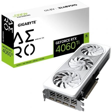 Tarjeta Gráfica Gigabyte GeForce RTX 4060 Ti Aero OC 16G/ 16GB GDDR6 Tarjeta Gráfica Gigabyte GeForce RTX 4060 Ti Aero OC 16G/ 16GB GDDR6