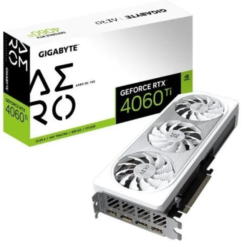 Tarjeta Gráfica Gigabyte GeForce RTX 4060 Ti Aero OC 16G/ 16GB GDDR6 Tarjeta Gráfica Gigabyte GeForce RTX 4060 Ti Aero OC 16G/ 16GB GDDR6