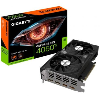 Tarjeta Gráfica Gigabyte GeForce RTX 4060 Ti WindForce OC/ 8GB GDDR6 Tarjeta Gráfica Gigabyte GeForce RTX 4060 Ti WindForce OC/ 8GB GDDR6