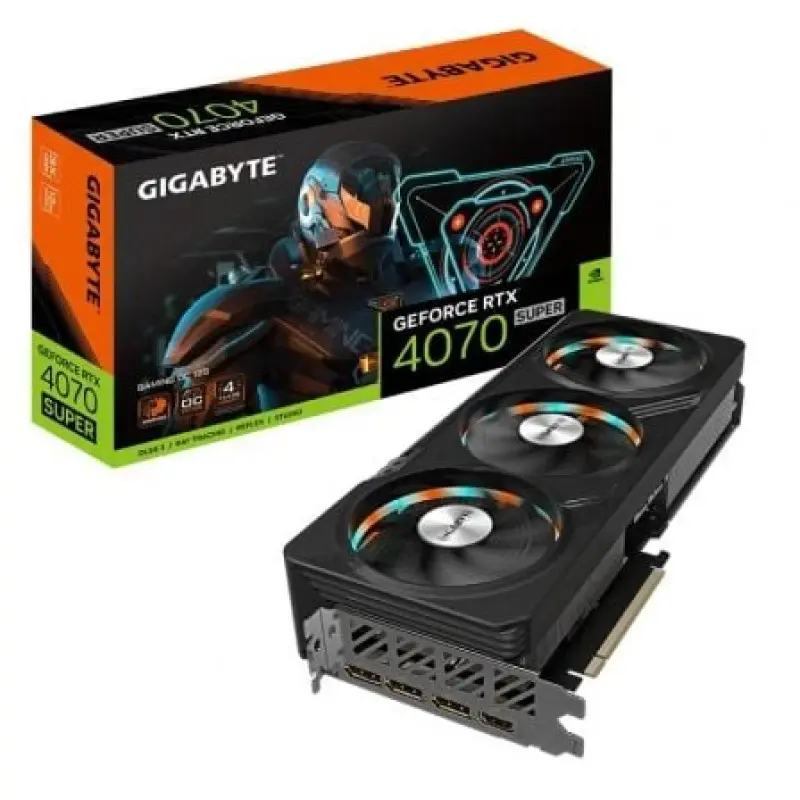 Tarjeta Gráfica Gigabyte GeForce RTX 4070 SUPER GAMING OC/ 12GB GDDR6X Tarjeta Gráfica Gigabyte GeForce RTX 4070 SUPER GAMING OC/ 12GB GDDR6X