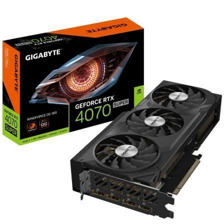 Tarjeta Gráfica Gigabyte GeForce RTX 4070 SUPER WindForce OC 12G/ 12GB GDDR6X Tarjeta Gráfica Gigabyte GeForce RTX 4070 SUPER WindForce OC 12G/ 12GB GDDR6X