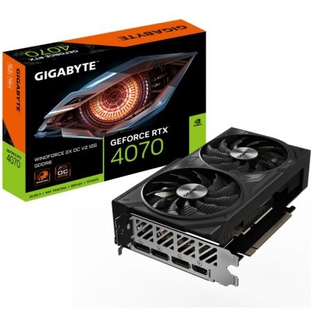 Tarjeta Gráfica Gigabyte GeForce RTX 4070 WindForce 2X OC V2 12G/ 12GB GDDR6 Tarjeta Gráfica Gigabyte GeForce RTX 4070 WindForce 2X OC V2 12G/ 12GB GDDR6