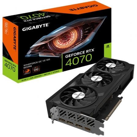 Tarjeta Gráfica Gigabyte GeForce RTX 4070 WindForce OC V2 12G/ 12GB GDDR6 Tarjeta Gráfica Gigabyte GeForce RTX 4070 WindForce OC V2 12G/ 12GB GDDR6