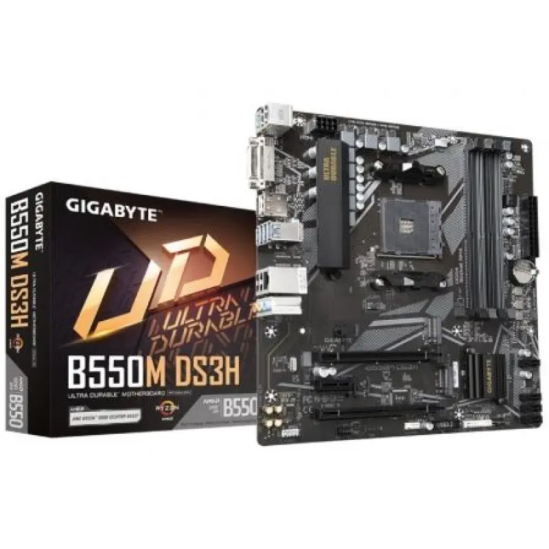 Placa Base Gigabyte B550M DS3H Socket AM4/ Micro ATX Placa Base Gigabyte B550M DS3H Socket AM4/ Micro ATX