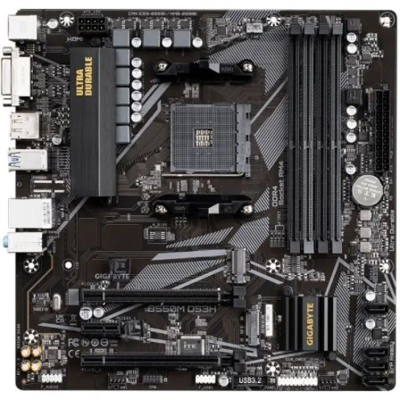 Placa Base Gigabyte B550M DS3H Socket AM4/ Micro ATX Placa Base Gigabyte B550M DS3H Socket AM4/ Micro ATX