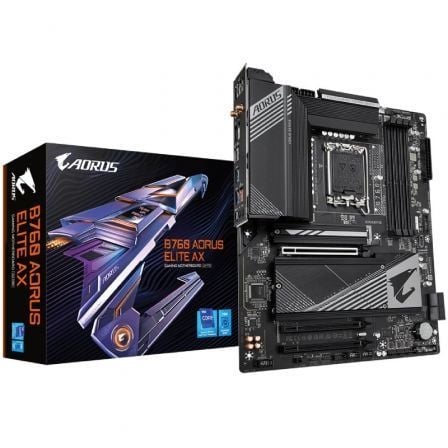 Placa Base Gigabyte B760 AORUS ELITE AX Socket 1700 Placa Base Gigabyte B760 AORUS ELITE AX Socket 1700