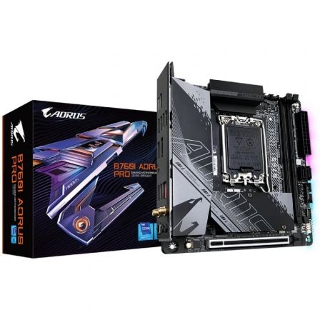 Placa Base Gigabyte B760I AORUS PRO Socket 1700/ Mini-ITX Placa Base Gigabyte B760I AORUS PRO Socket 1700/ Mini-ITX