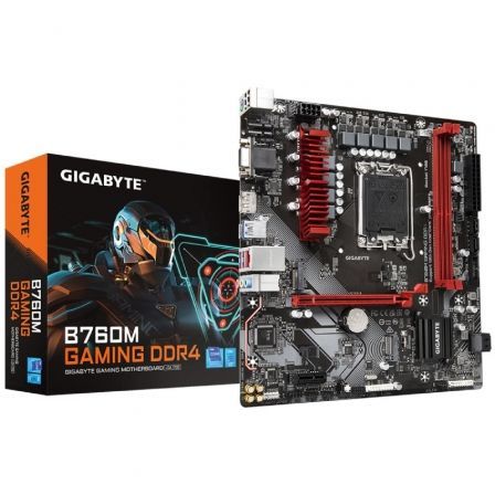 Placa Base Gigabyte B760M GAMING DDR4 Socket 1700/ Micro ATX Placa Base Gigabyte B760M GAMING DDR4 Socket 1700/ Micro ATX