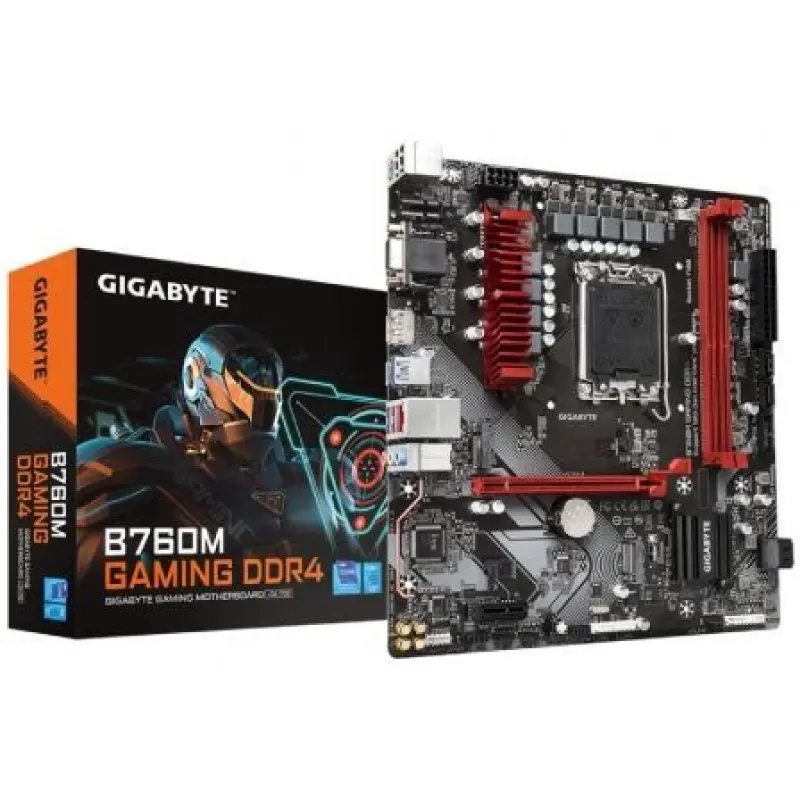 Placa Base Gigabyte B760M GAMING DDR4 Socket 1700/ Micro ATX Placa Base Gigabyte B760M GAMING DDR4 Socket 1700/ Micro ATX