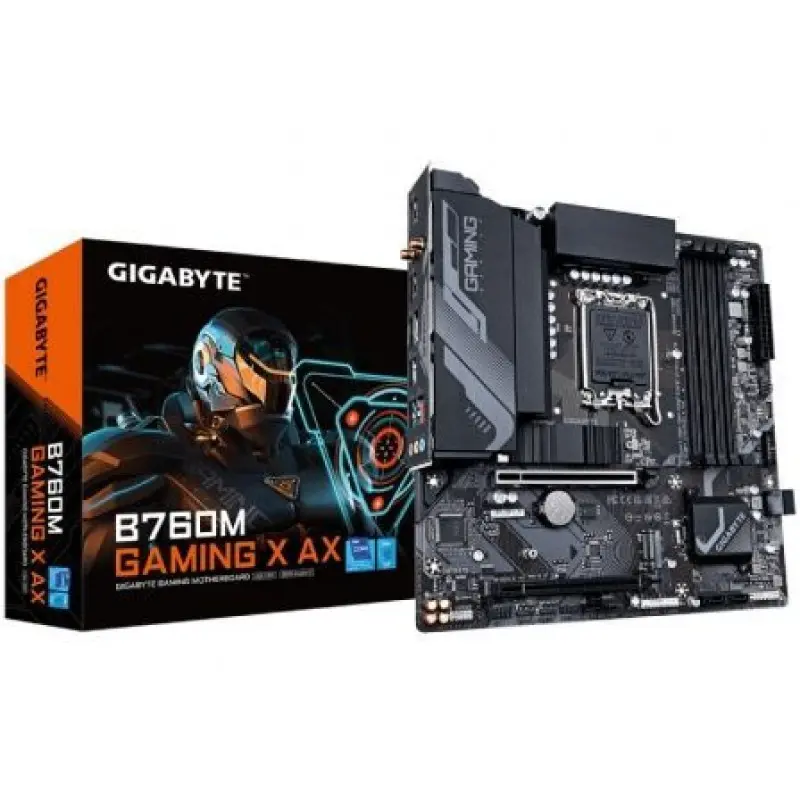 Placa Base Gigabyte B760M GAMING X AX Socket 1700/ Micro ATX Placa Base Gigabyte B760M GAMING X AX Socket 1700/ Micro ATX