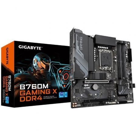 Placa Base Gigabyte B760M GAMING X DDR4 Socket 1700/ Micro ATX Placa Base Gigabyte B760M GAMING X DDR4 Socket 1700/ Micro ATX