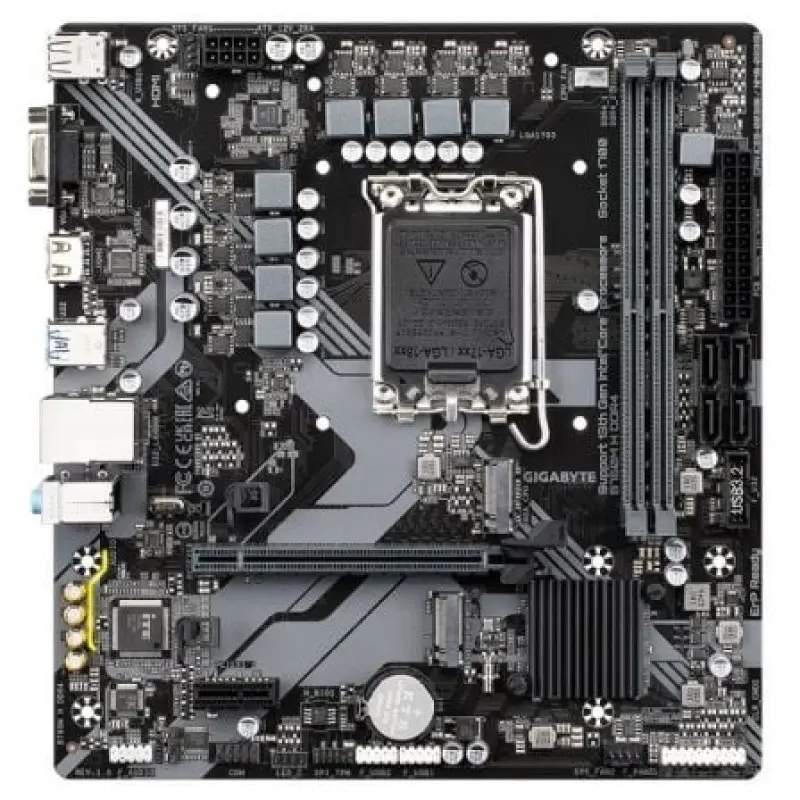 Placa Base Gigabyte B760M H DDR4 Socket 1700/ Micro ATX Placa Base Gigabyte B760M H DDR4 Socket 1700/ Micro ATX