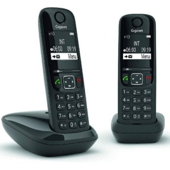 Teléfono Inalámbrico Gigaset AS690/ Pack DUO/ Negro Teléfono Inalámbrico Gigaset AS690/ Pack DUO/ Negro