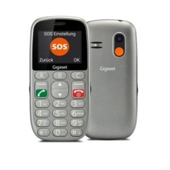 Teléfono Móvil Gigaset GL390 para Personas Mayores/ Gris Teléfono Móvil Gigaset GL390 para Personas Mayores/ Gris