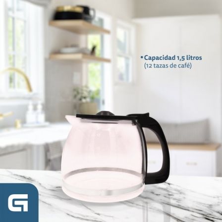 Cafetera de Goteo Grunkel Caf-B Aroma/ 12 Tazas/ Blanca Cafetera de Goteo Grunkel Caf-B Aroma/ 12 Tazas/ Blanca