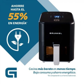 Freidora por Aire / Sin Aceite Grunkel Black Easy Fryer/ 1200W/ Capacidad 4L Freidora por Aire / Sin Aceite Grunkel Black Easy Fryer/ 1200W/ Capacidad 4L