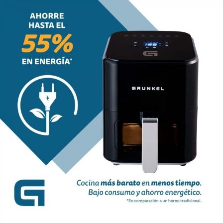 Freidora por Aire / Sin Aceite Grunkel Black Easy Fryer/ 1200W/ Capacidad 4L Freidora por Aire / Sin Aceite Grunkel Black Easy Fryer/ 1200W/ Capacidad 4L