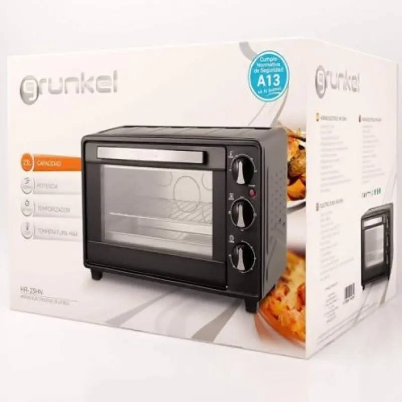 Horno de Sobremesa Grunkel HR-23HN/ 1600W/ Capacidad 23L Horno de Sobremesa Grunkel HR-23HN/ 1600W/ Capacidad 23L