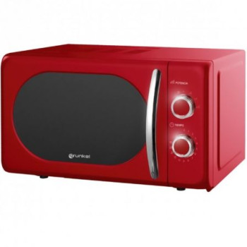 Microondas Grunkel Vintage MW-20ROJO/ 700W/ Capacidad 20L/ Rojo Microondas Grunkel Vintage MW-20ROJO/ 700W/ Capacidad 20L/ Rojo