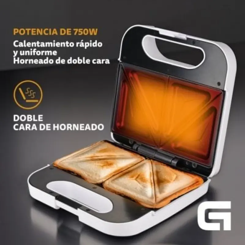 Sandwichera Grunkel SAN-CC BL/ 750W/ para 2 sandwiches Sandwichera Grunkel SAN-CC BL/ 750W/ para 2 sandwiches