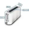 Tostador Grunkel TS-MAXISTEEL/ 1000W/ Blanco Tostador Grunkel TS-MAXISTEEL/ 1000W/ Blanco