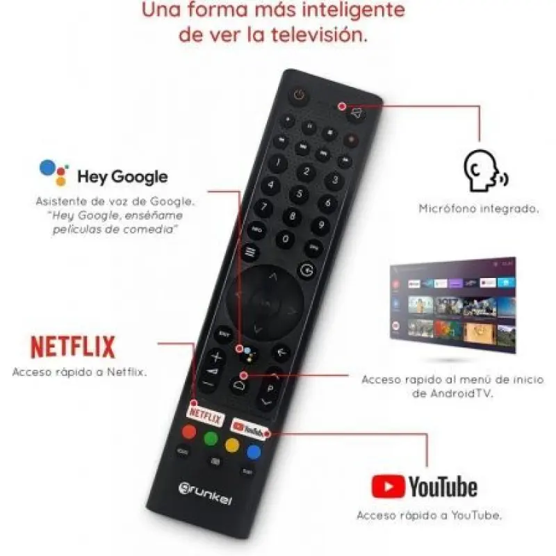 Televisor Grunkel LED-5022GOO 50'/ Ultra HD 4K/ Smart TV/ WiFi Televisor Grunkel LED-5022GOO 50'/ Ultra HD 4K/ Smart TV/ WiFi