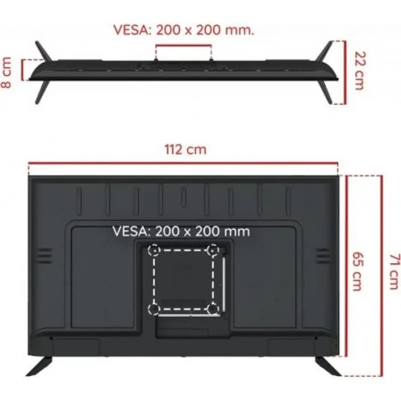 Televisor Grunkel LED-5022GOO 50'/ Ultra HD 4K/ Smart TV/ WiFi Televisor Grunkel LED-5022GOO 50'/ Ultra HD 4K/ Smart TV/ WiFi