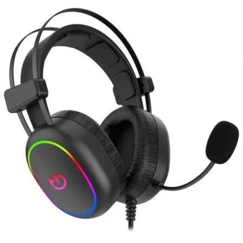 Auriculares Gaming con Micrófono Hiditec Erys ARGB/ Jack 3.5/ Negros Auriculares Gaming con Micrófono Hiditec Erys ARGB/ Jack 3.5/ Negros