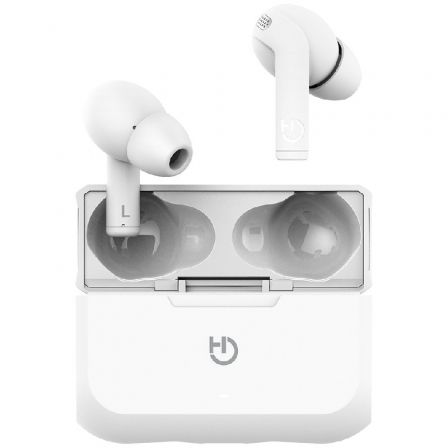 Auriculares Bluetooth Hiditec Fenix TWS con estuche de carga/ Autonomía 6h/ Blancos Auriculares Bluetooth Hiditec Fenix TWS con estuche de carga/ Autonomía 6h/ Blancos