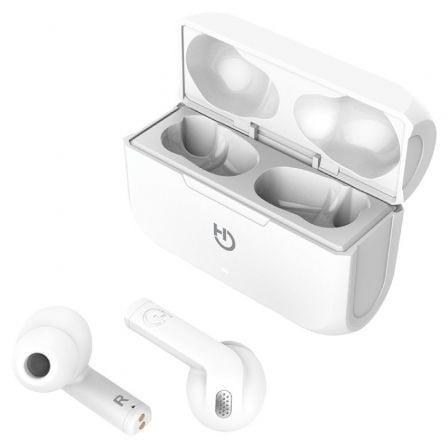 Auriculares Bluetooth Hiditec Fenix TWS con estuche de carga/ Autonomía 6h/ Blancos Auriculares Bluetooth Hiditec Fenix TWS con estuche de carga/ Autonomía 6h/ Blancos