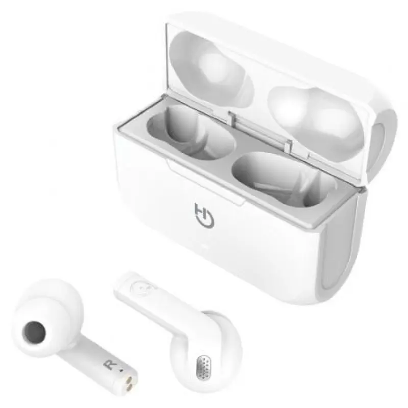 Auriculares Bluetooth Hiditec Fenix TWS con estuche de carga/ Autonomía 6h/ Blancos Auriculares Bluetooth Hiditec Fenix TWS con estuche de carga/ Autonomía 6h/ Blancos