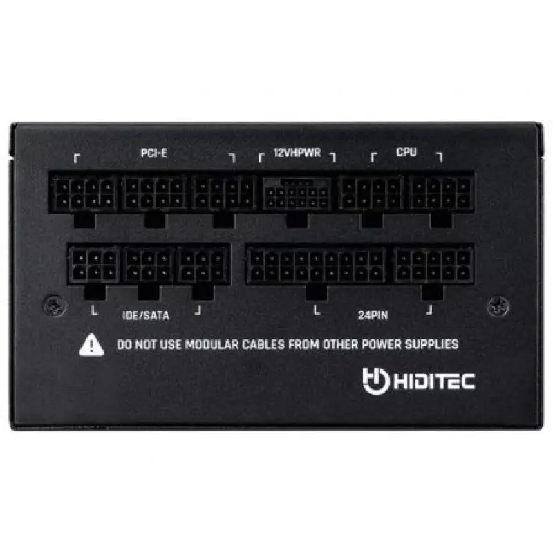 Fuente de Alimentación Hiditec GDX1050 V2/ 1050W/ Ventilador 14cm/ ATX 3.0/ PCIe 5.0/ 80 Plus Gold Fuente de Alimentación Hiditec GDX1050 V2/ 1050W/ Ventilador 14cm/ ATX 3.0/ PCIe 5.0/ 80 Plus Gold